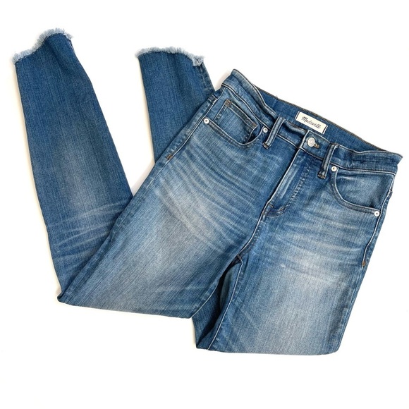 Madewell Denim - Madewell 10” High Rise Skinny Jeans • Raw Hem